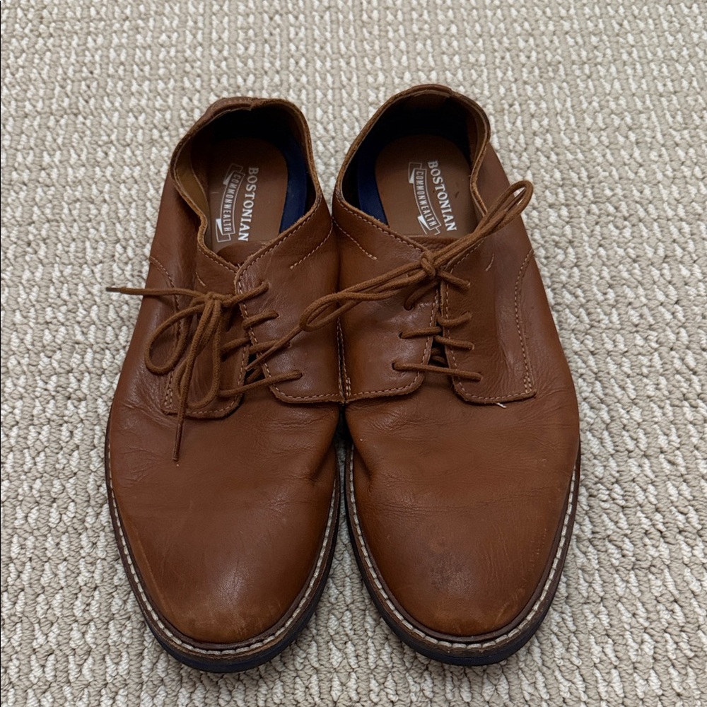 Bostonian Men's Tan Leather Oxfords